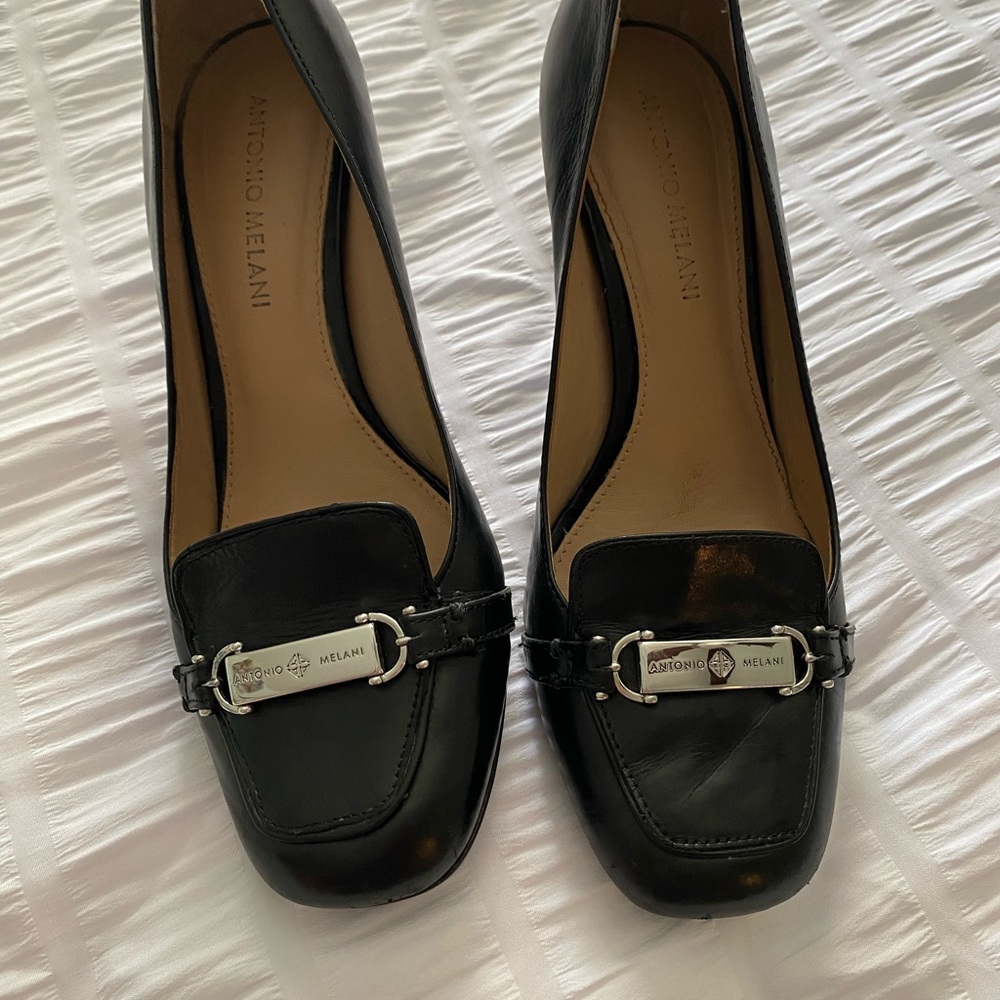 Antonio melani black womens heels